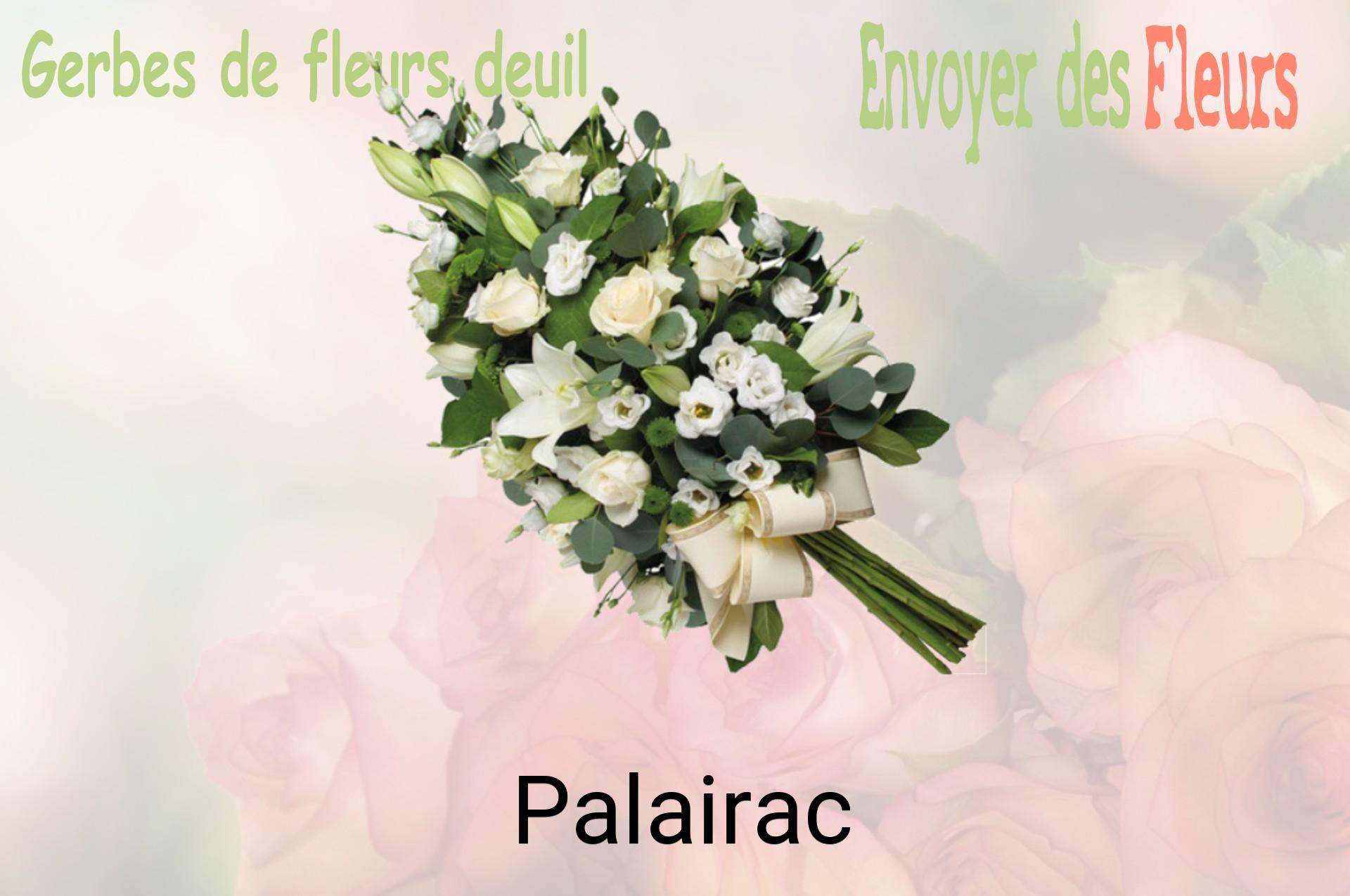 Gerbe de fleurs de deuil livrée à Palairac